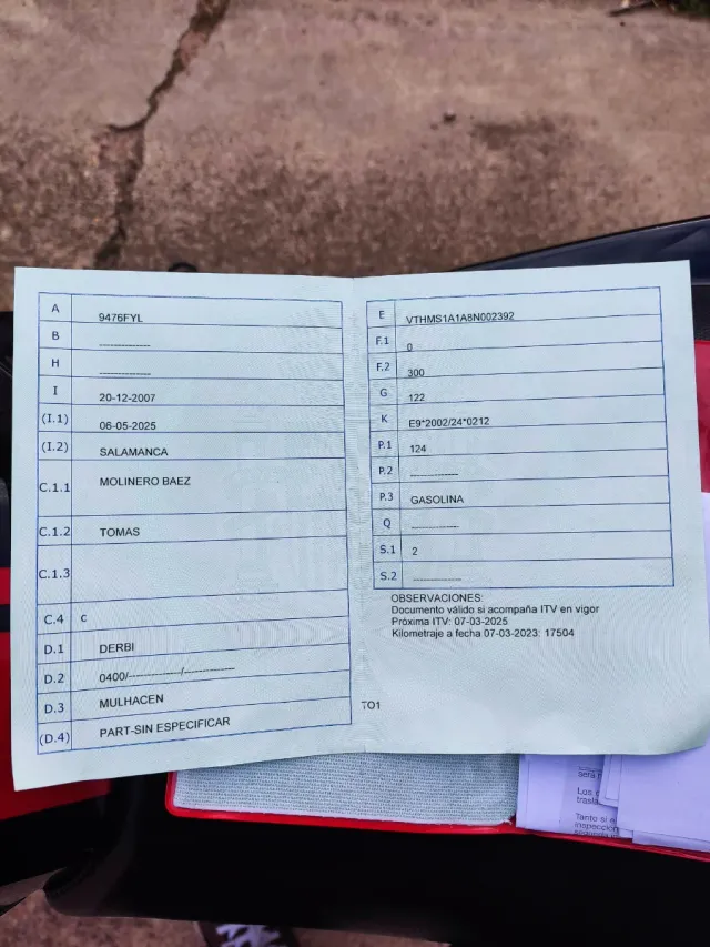 Moto Derbi Mulhacen 125 A1 como nueva