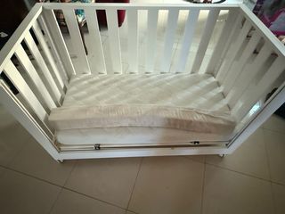 Cuna de colecho blanca