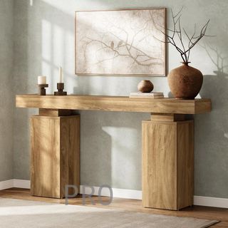 Mesa de consola rústica