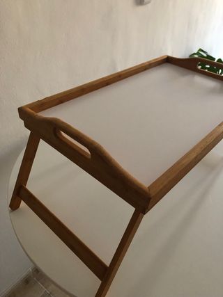 Mesa Bandeja de madera plegable 50x30 cm