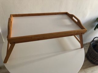 Mesa Bandeja de madera plegable 50x30 cm