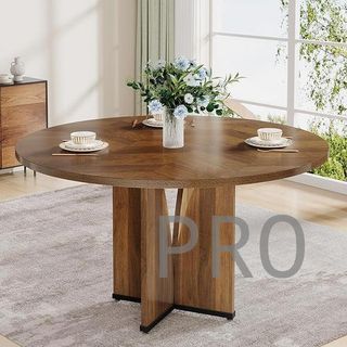 Mesa de comedor de madera rustico