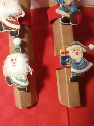 Portatovaglioli Natalizi Segnaposto Babbo Natale