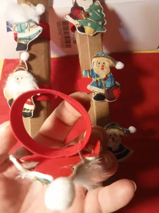 Portatovaglioli Natalizi Segnaposto Babbo Natale