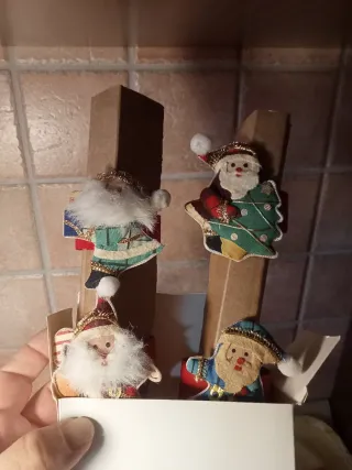 Portatovaglioli Natalizi Segnaposto Babbo Natale