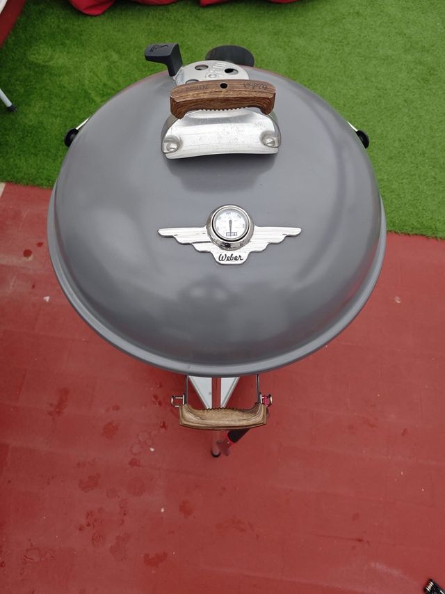 Barbacoa Carbón Weber Master-Touch Kettle Gris