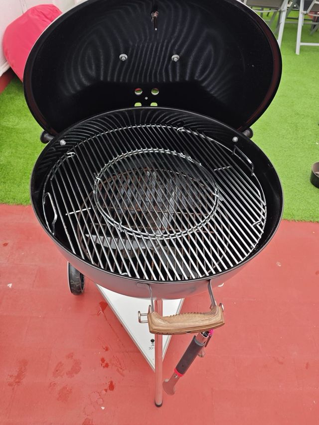 Barbacoa Carbón Weber Master-Touch Kettle Gris