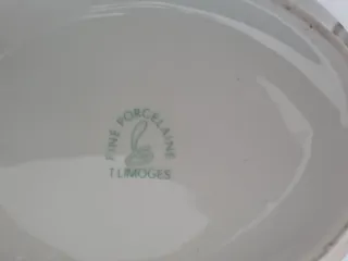 Vaso Limoges Porcellana Fiori