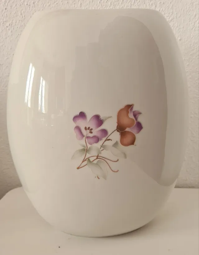 Vaso Limoges Porcellana Fiori
