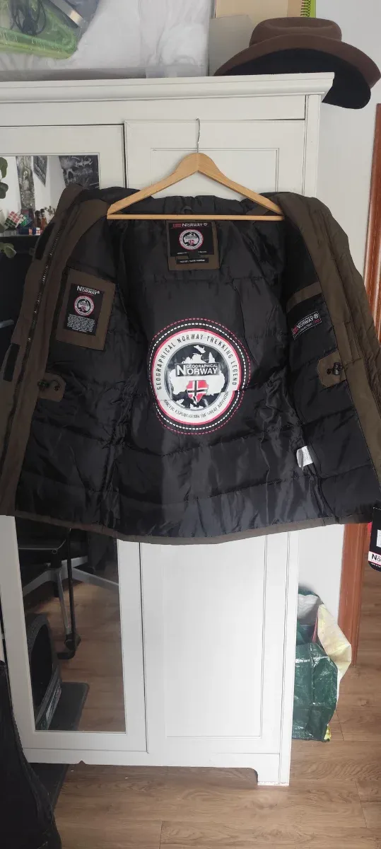 Parka Geographical Norway Talla L Verde Caqui