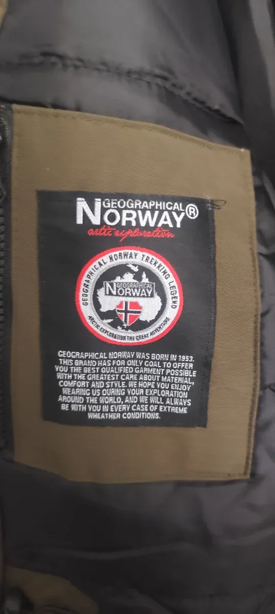 Parka Geographical Norway Talla L Verde Caqui