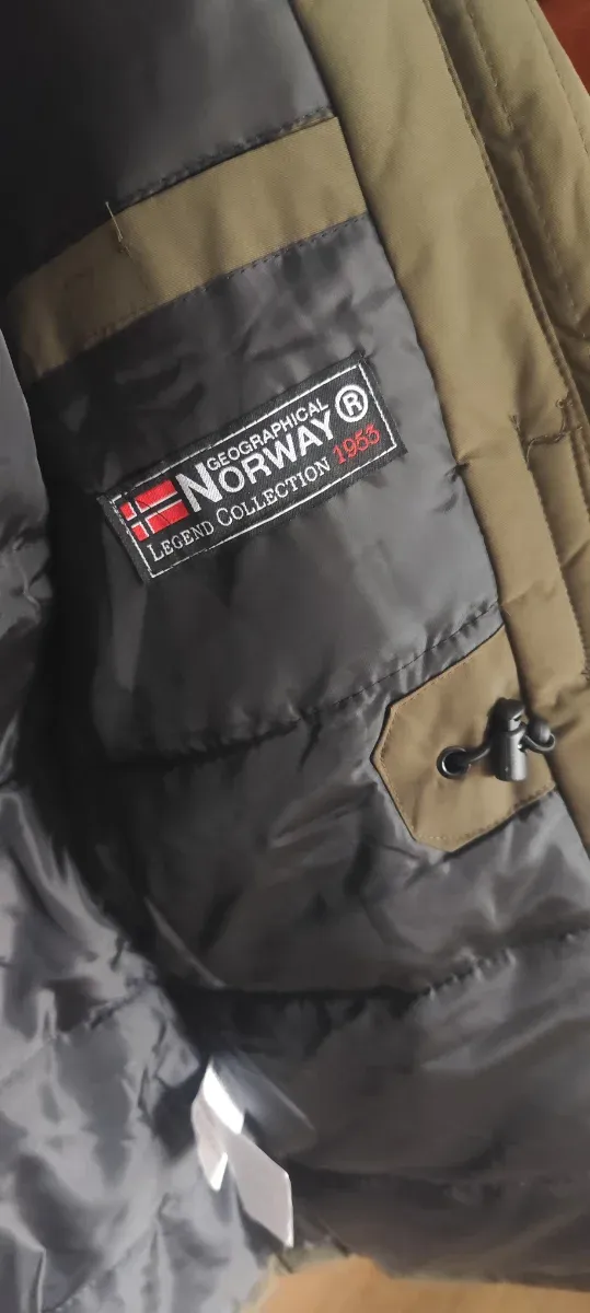 Parka Geographical Norway Talla L Verde Caqui