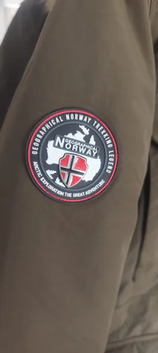 Parka Geographical Norway Talla L Verde Caqui