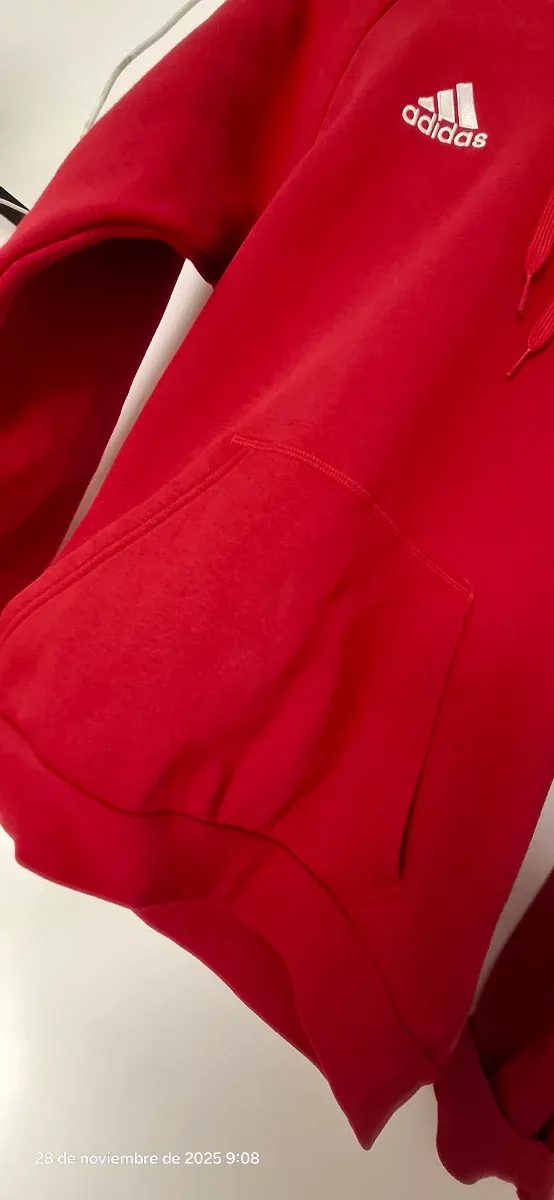 Moletom Adidas Vermelho com Capuz