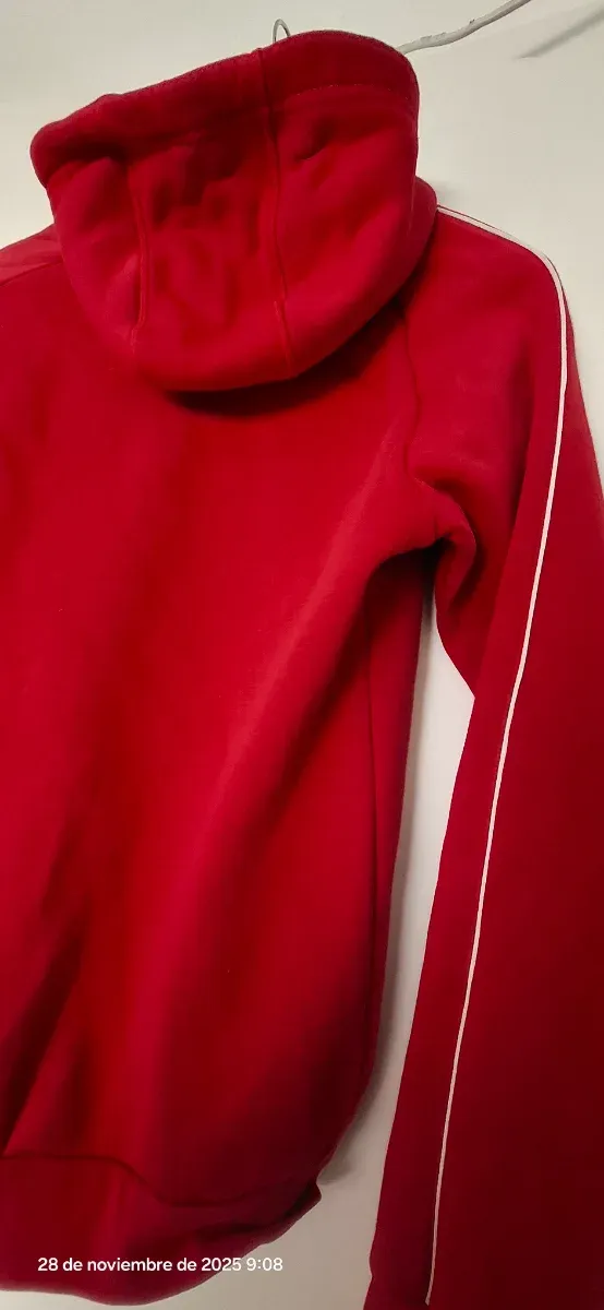 Moletom Adidas Vermelho com Capuz