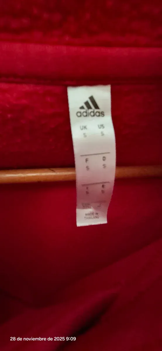 Moletom Adidas Vermelho com Capuz