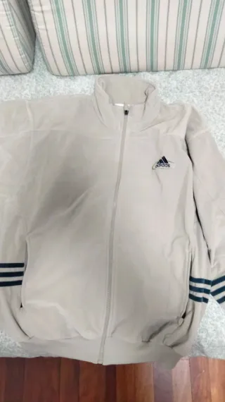 Chándal Adidas Chico Beige y Azul