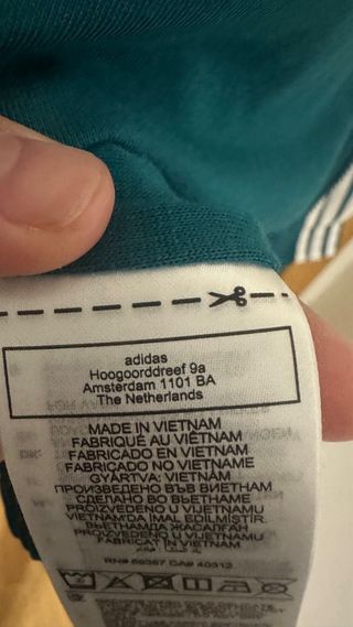 Chaqueta Adidas Verde Azulado