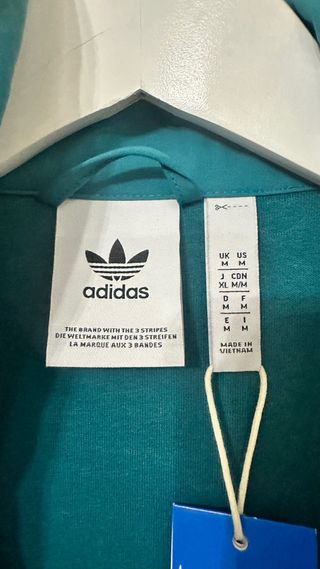 Chaqueta Adidas Verde Azulado