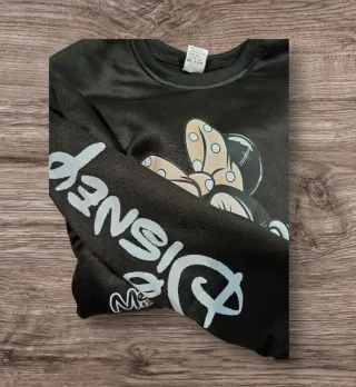 Sudadera Disney Negra Talla XXL talla grande