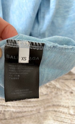 Camiseta Balenciaga Azul Talla XS