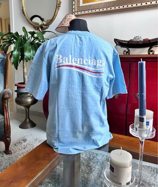 Camiseta Balenciaga Azul Talla XS