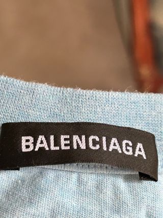 Camiseta Balenciaga Azul Talla XS
