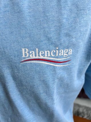 Camiseta Balenciaga Azul Talla XS
