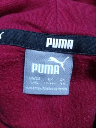 Sudadera Puma Roja y Gris