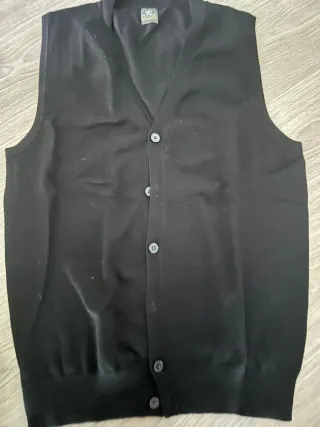 Gilet uomo viscosa nero taglia XL