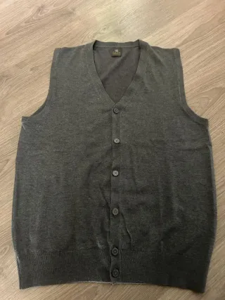 Gilet uomo viscosa nero taglia XL