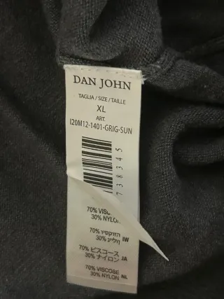 Gilet uomo viscosa nero taglia XL