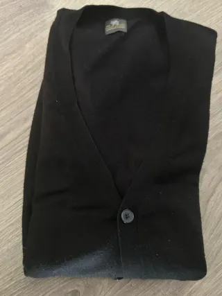 Gilet uomo viscosa nero taglia XL