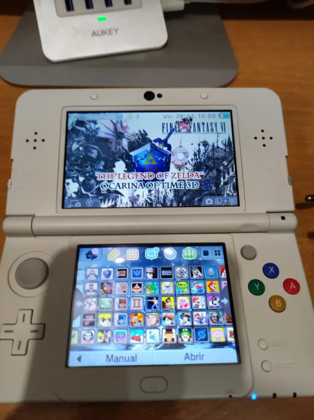 Nuovo Nintendo 3DS + Custodia Zelda + microsd 64gb