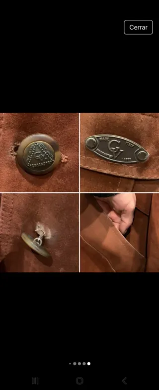 Parka forrada unisex marrón