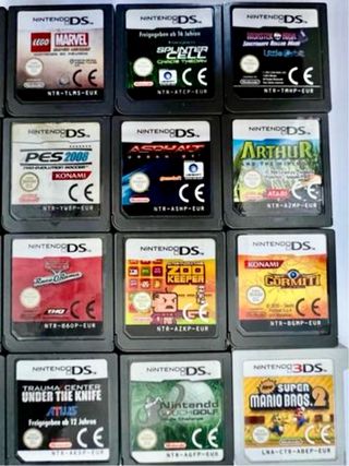 Juegos para Nintendo DS diferentes precios.