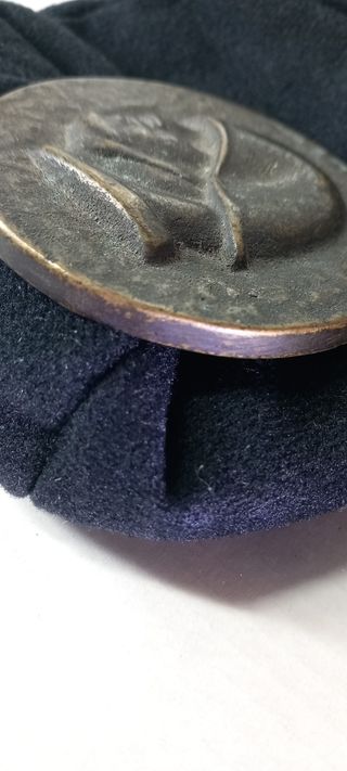 Medaglione Mussolini metallo