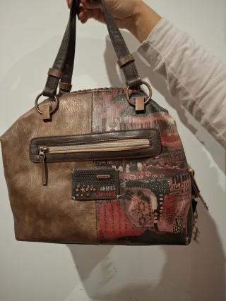 Bolso Anneke Marrón Multicolor