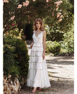 Vestido Novia Boho Chic Blanco