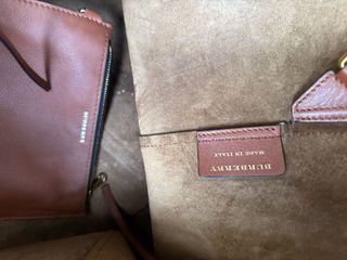 Bolso Burberry Marrón Cuero