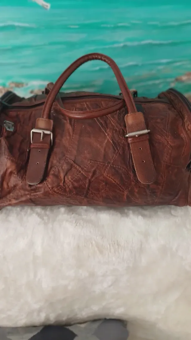 Bolso de cuero para viaje