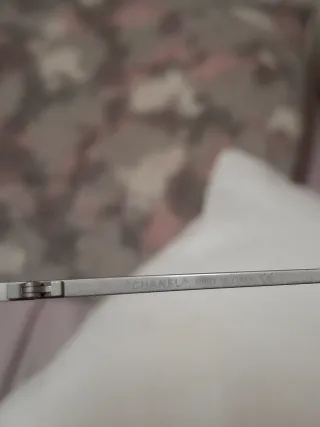 Occhiali da sole Chanel blu e argento