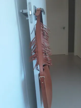 Bolso Uterqüe piel marrón