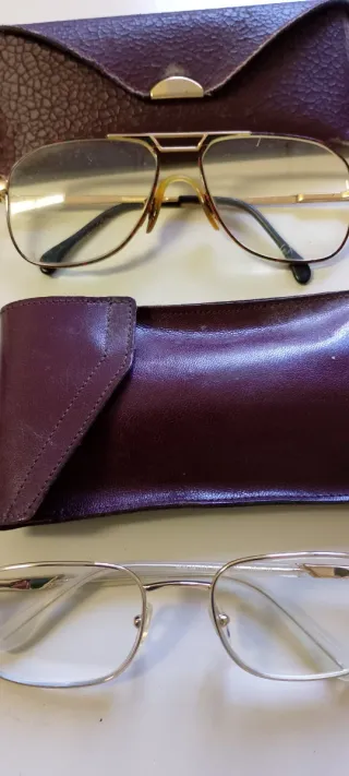 Occhiali vintage marrone/oro