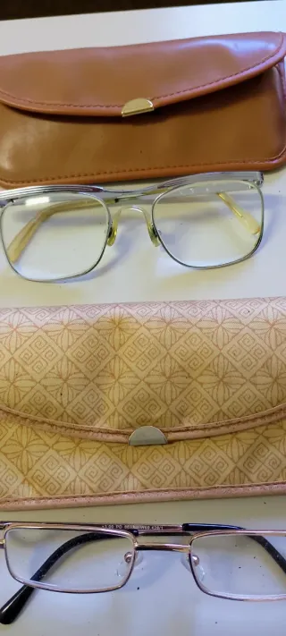 Occhiali vintage marrone/oro