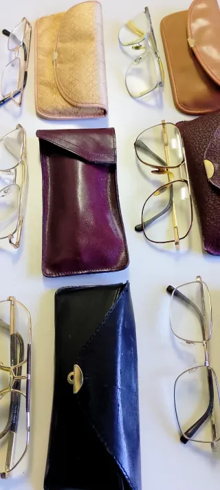 Occhiali vintage marrone/oro