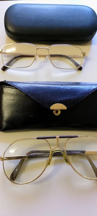 Occhiali vintage marrone/oro