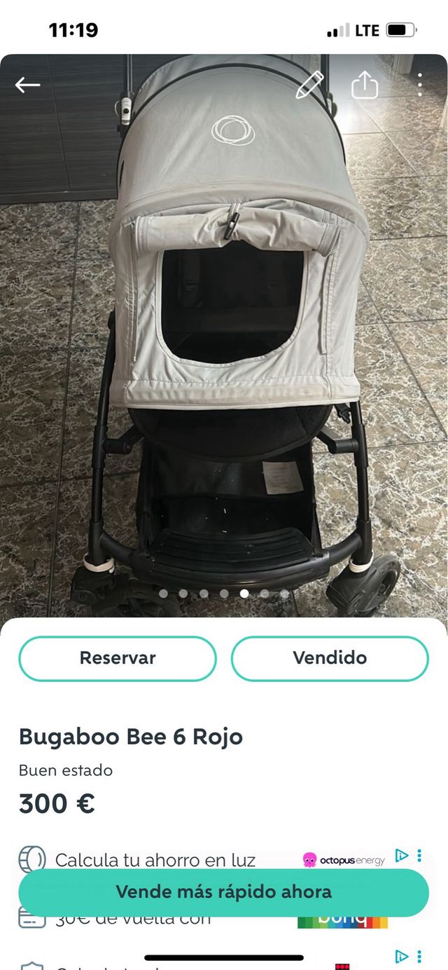 Bugaboo Bee 6 con capazo