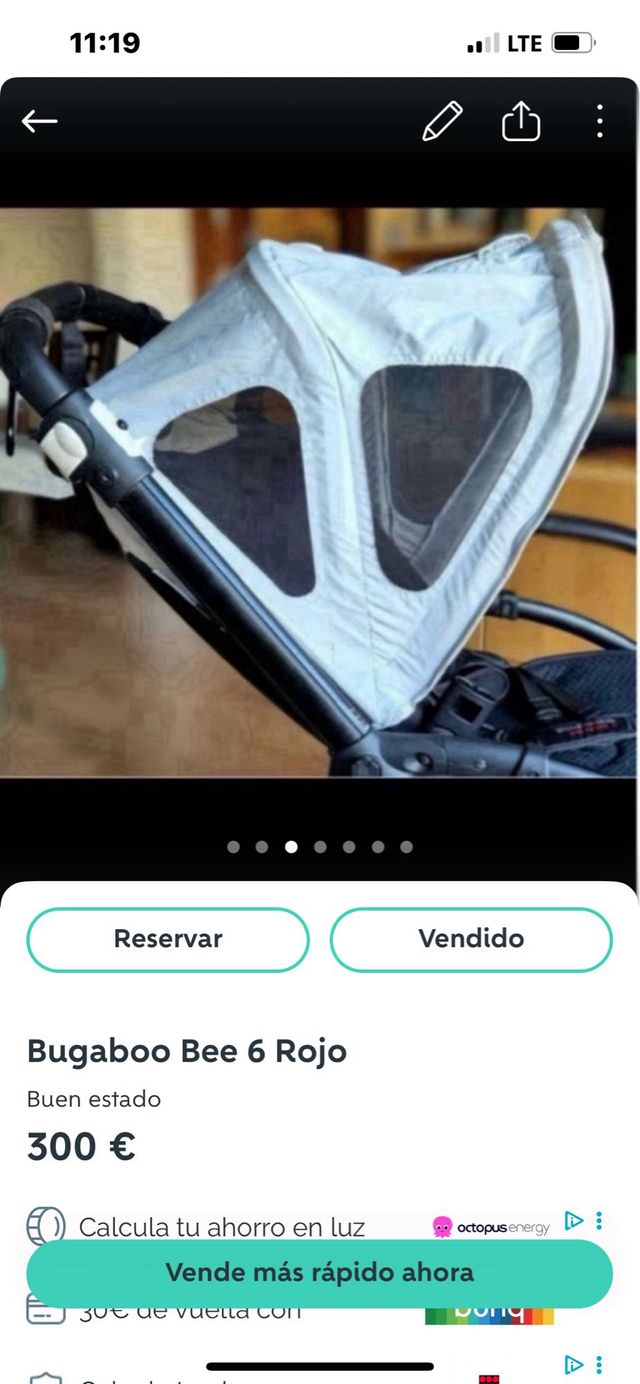 Bugaboo Bee 6 con capazo