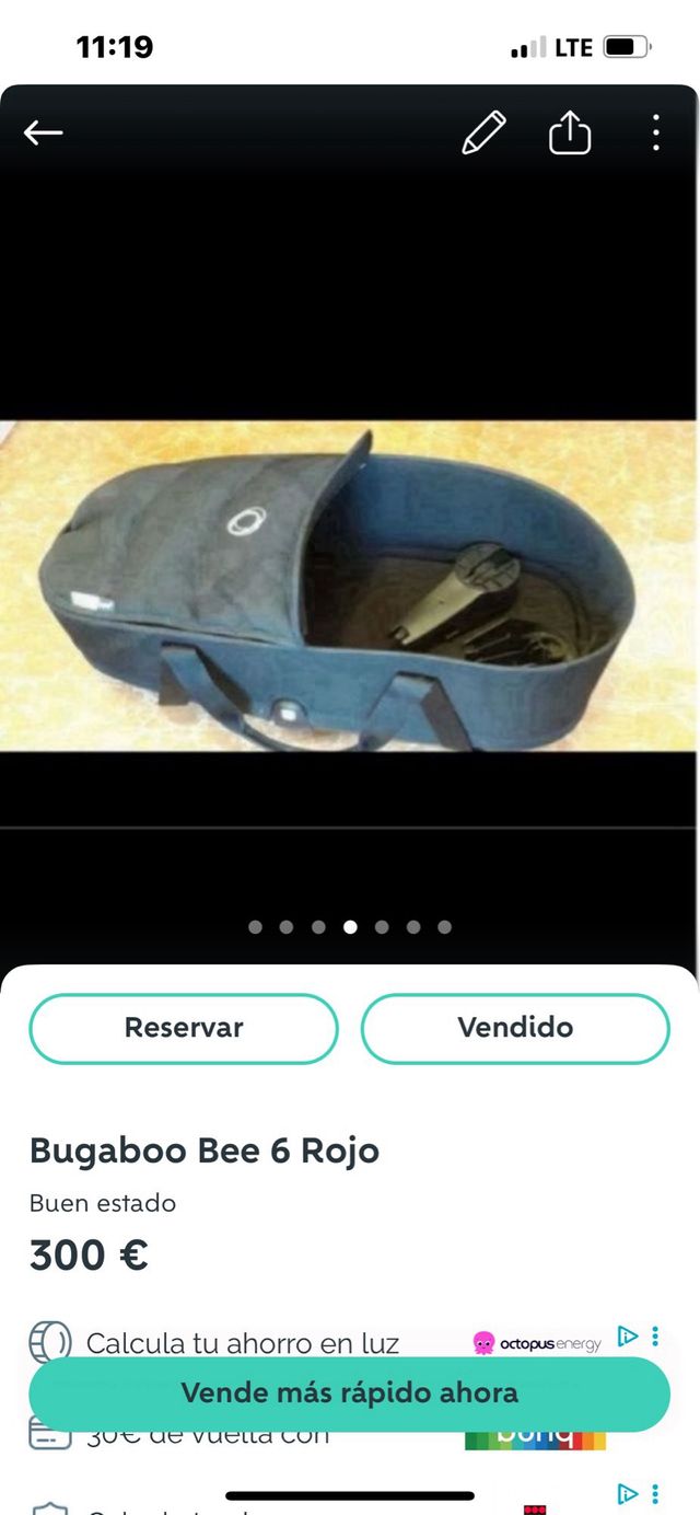 Bugaboo Bee 6 con capazo